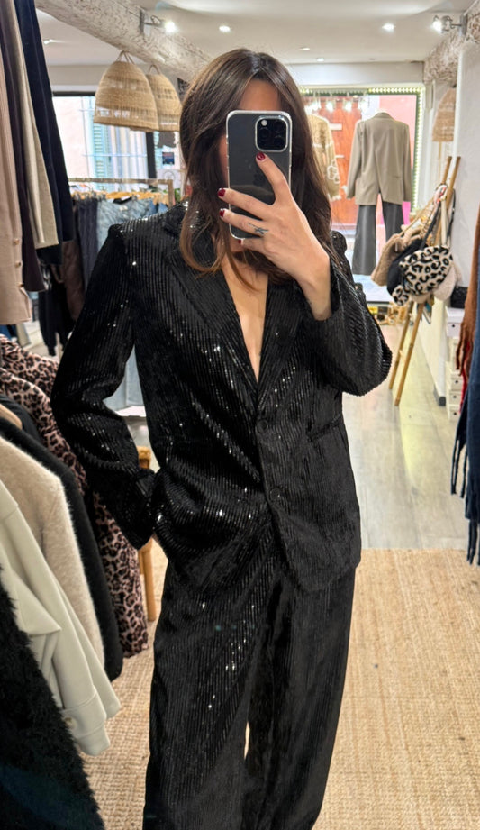 BLAZER SEQUIN NOIR