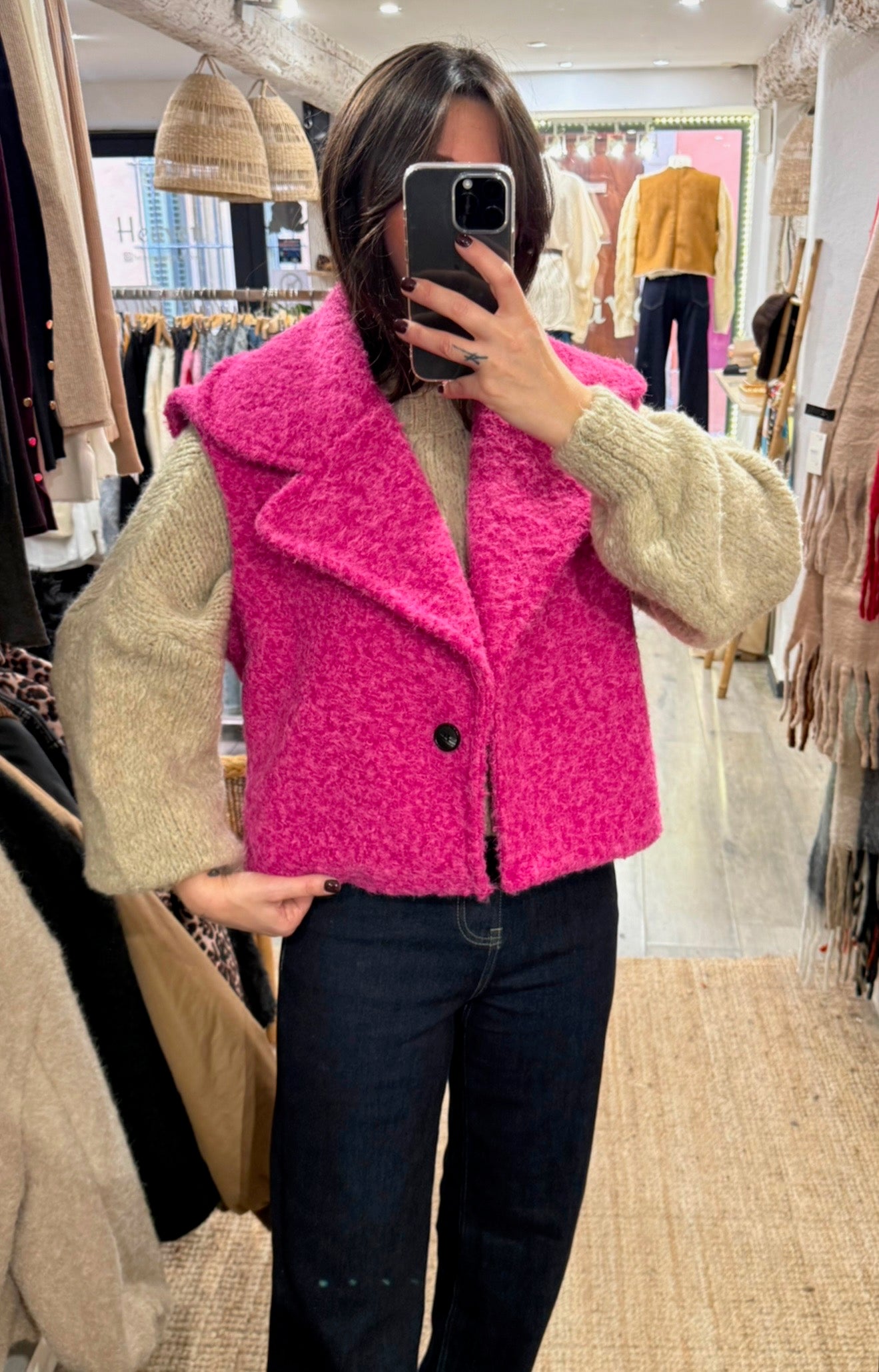 GILET ROSE